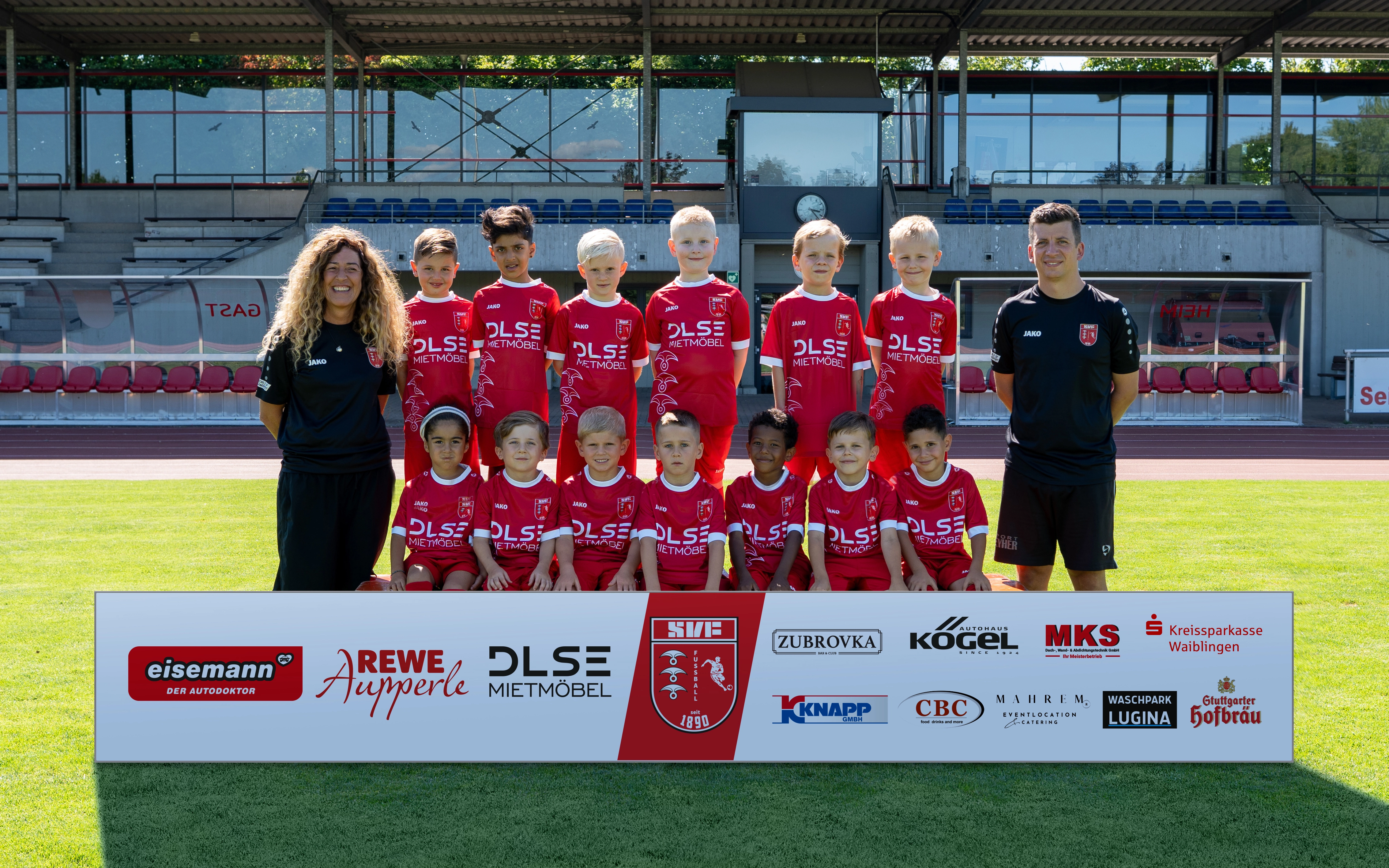 Mannschaftsfoto des Fußballkindergartens des SV Fellbach