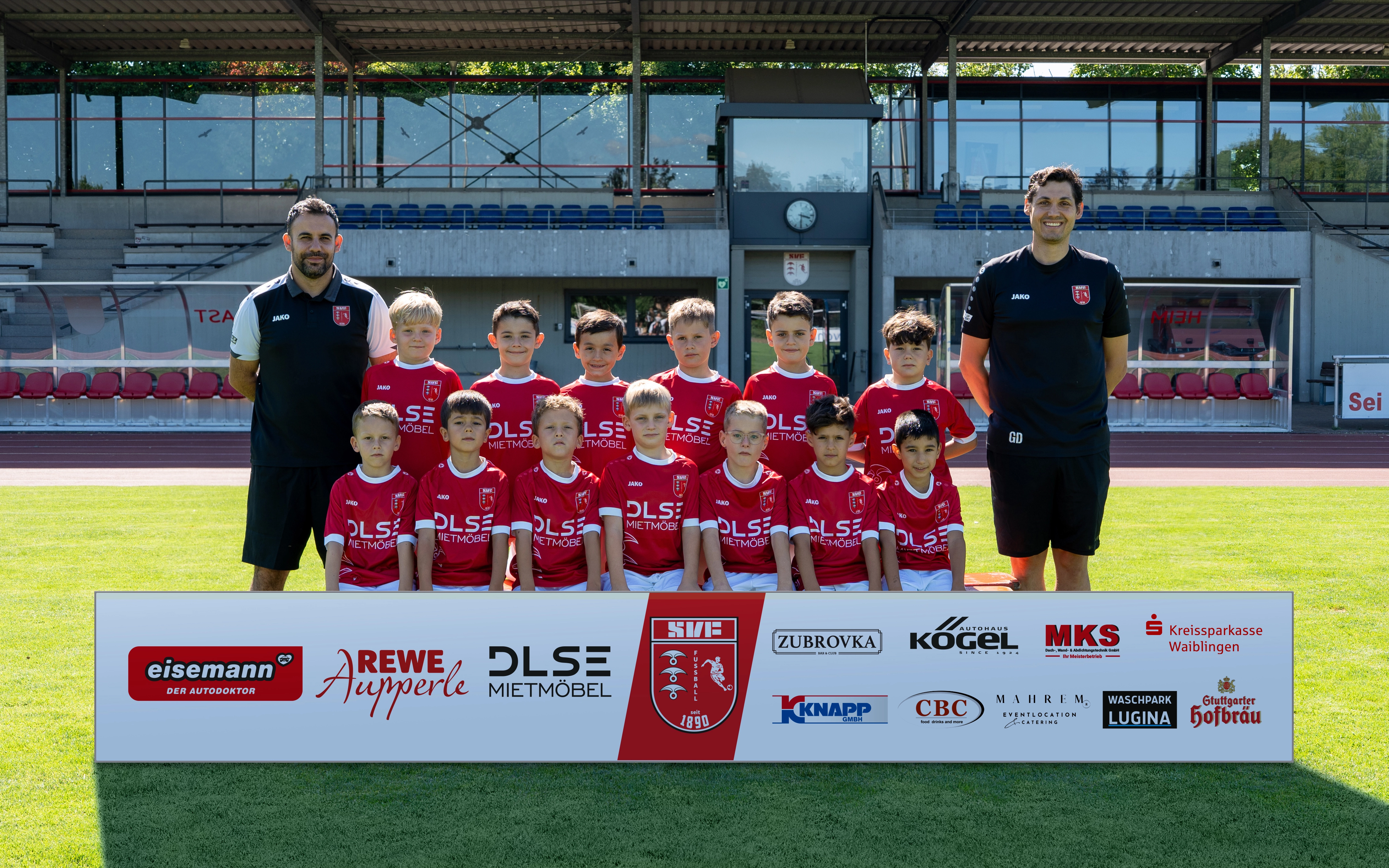 Mannschaftsfoto der U8 des SV Fellbach